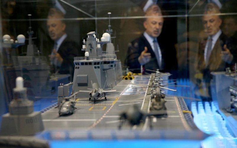 İlk milli uçak gemisi TCG Anadolu görüntülendi