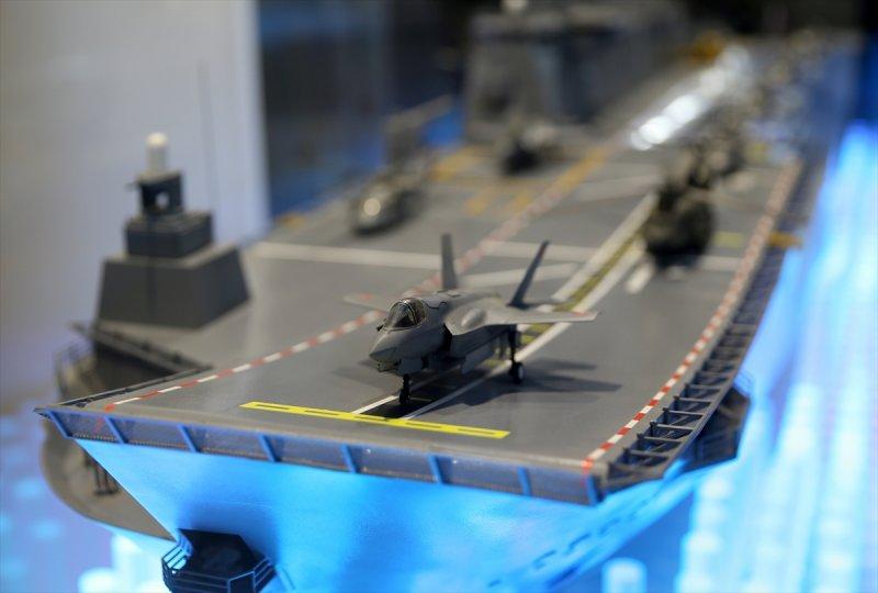 İlk milli uçak gemisi TCG Anadolu görüntülendi