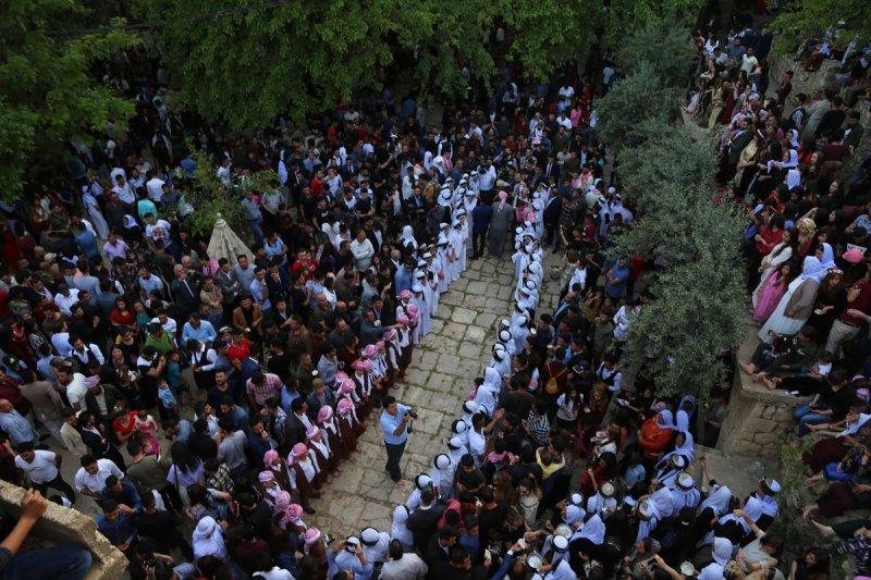 Ezidiler 'Kırmızı Çarşamba Bayramı'nı kutladı