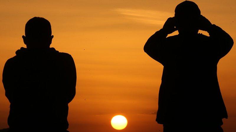 Kapadokya'da doğanın gösterisi: Gün batımı