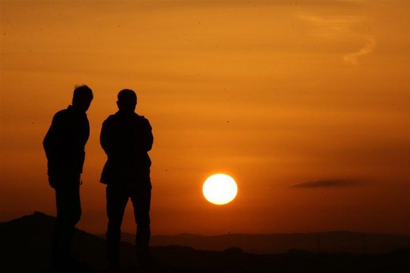 Kapadokya'da doğanın gösterisi: Gün batımı