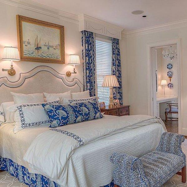 Dekorasyonda mavi ve beyaz uyumu 