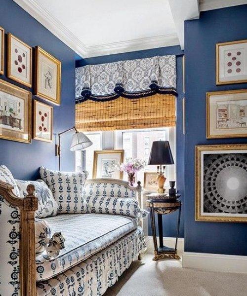 Dekorasyonda mavi ve beyaz uyumu 