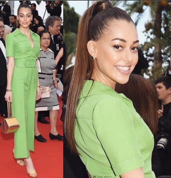 Dilan Çiçek Deniz yeşil tulumu ile dikkat çekti 