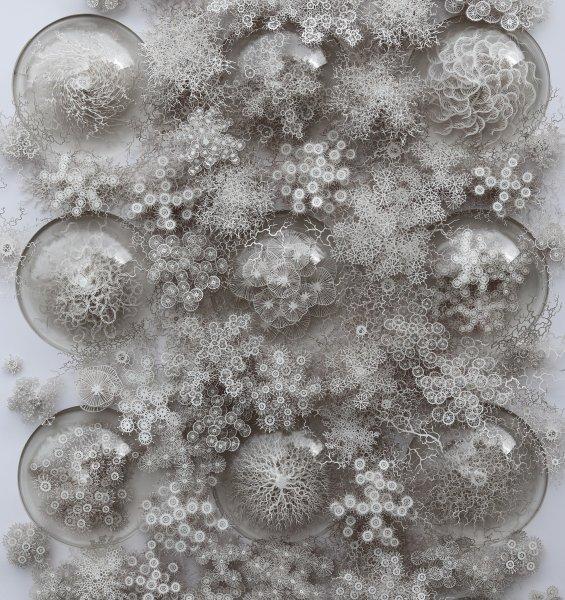 İnsan vücudundaki bakteriler kağıtlarla resmedildi