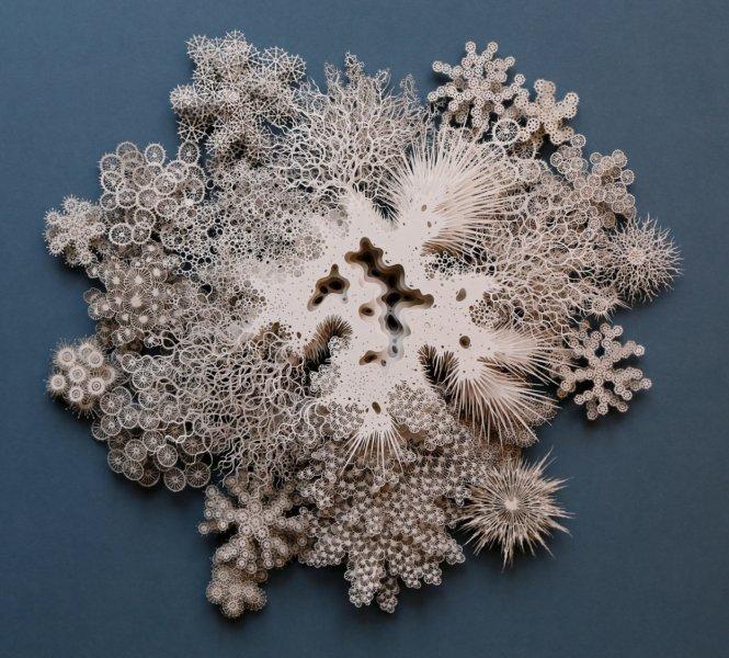 İnsan vücudundaki bakteriler kağıtlarla resmedildi