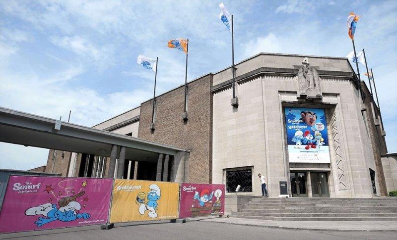 Şirinler Köyü Brüksel'de açıldı 