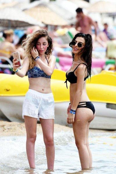 Bodrum plajlarında Bayram yoğunluğu