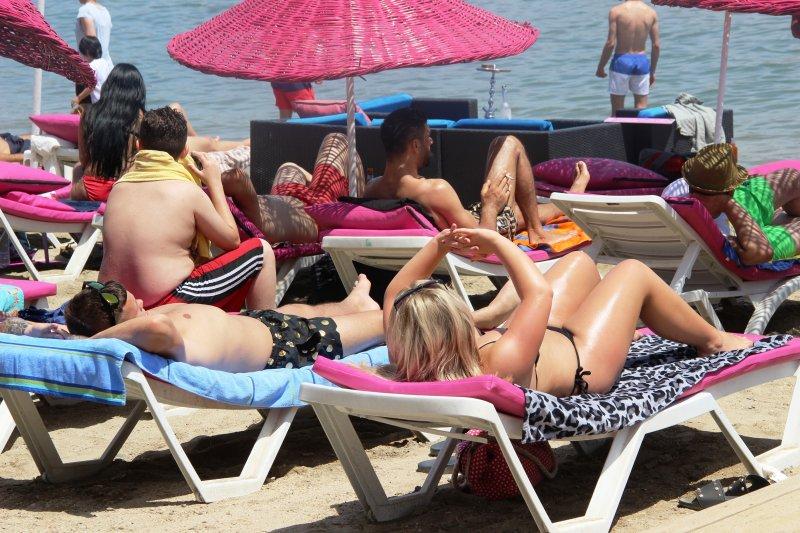 Bodrum plajlarında Bayram yoğunluğu