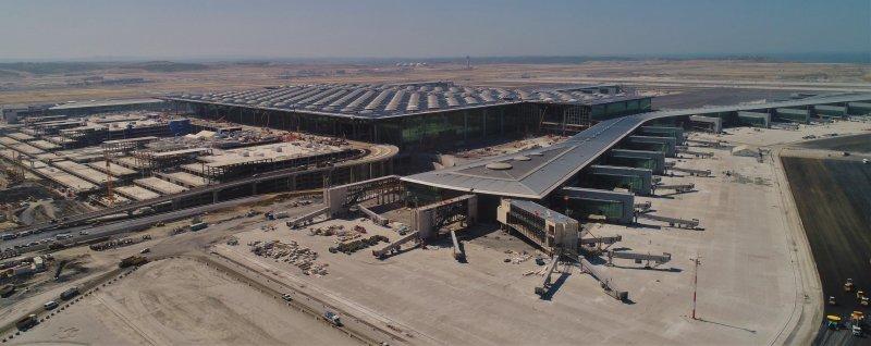 Üçüncü Havalimanı'ndaki çalışmalar havadan görüntülendi