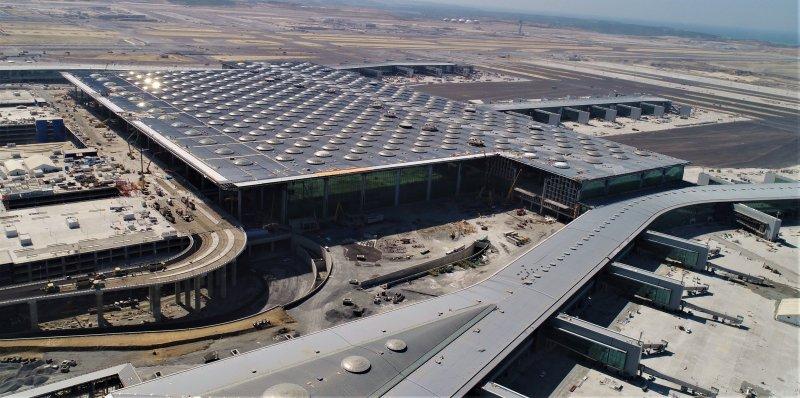 Üçüncü Havalimanı'ndaki çalışmalar havadan görüntülendi