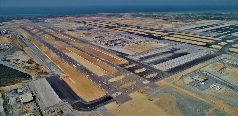 Üçüncü Havalimanı'ndaki çalışmalar havadan görüntülendi