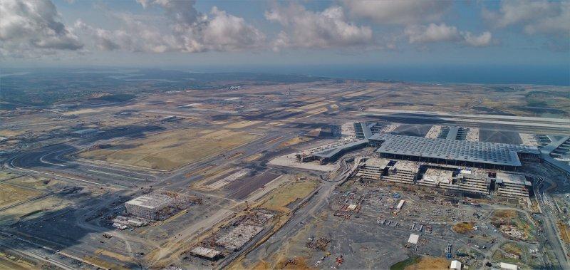 Üçüncü Havalimanı'ndaki çalışmalar havadan görüntülendi