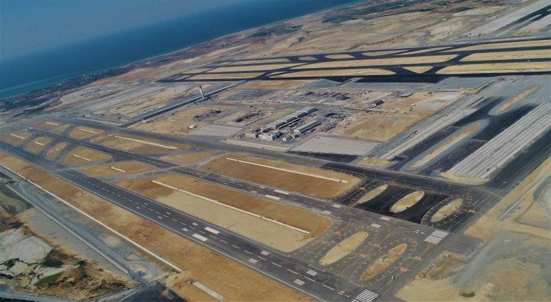 Üçüncü Havalimanı'ndaki çalışmalar havadan görüntülendi