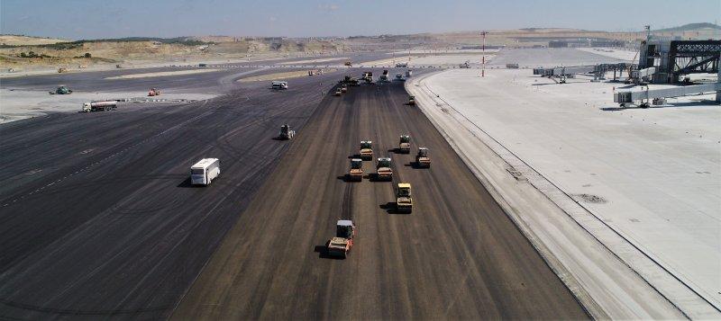Üçüncü Havalimanı'ndaki çalışmalar havadan görüntülendi