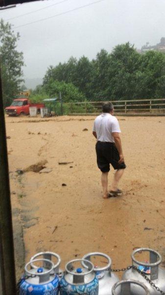 Rize'deki sel felaketinden görüntüler