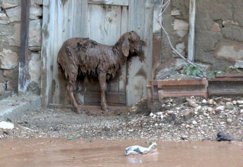 Elmalı'yı ikinci kez sel vurdu
