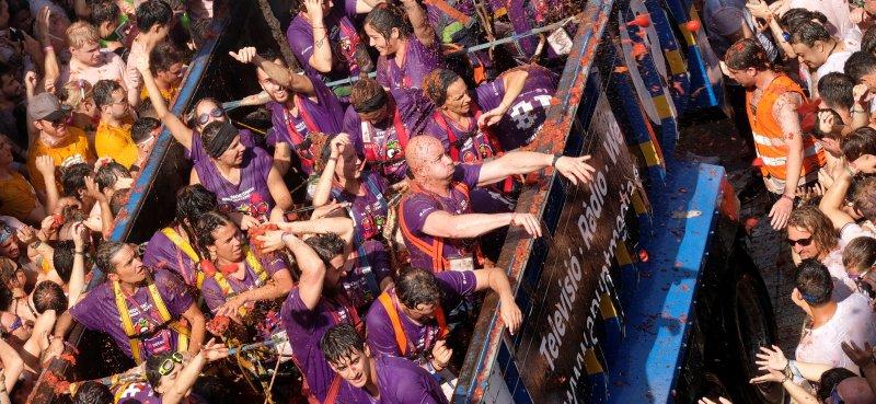 Domates Festivali bu yıl da renkli görüntülere sahne oldu