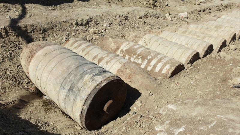 Çanakkale'de patlamamış top mermisi bulundu