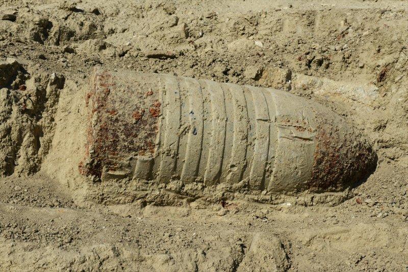 Çanakkale'de patlamamış top mermisi bulundu