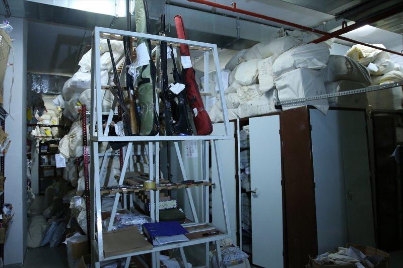 Çağlayan Adalet Sarayı'nın adli emaneti ilk kez görüntülendi