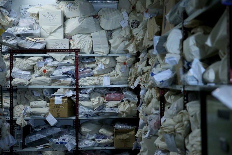 Çağlayan Adalet Sarayı'nın adli emaneti ilk kez görüntülendi