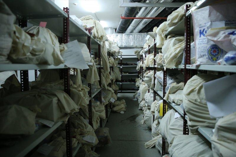 Çağlayan Adalet Sarayı'nın adli emaneti ilk kez görüntülendi