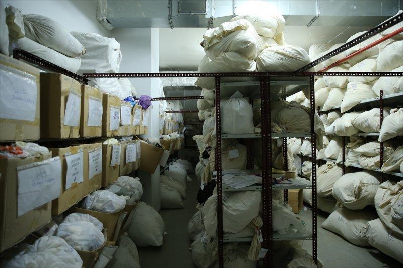 Çağlayan Adalet Sarayı'nın adli emaneti ilk kez görüntülendi