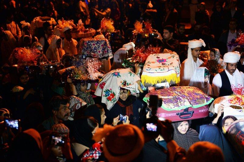 İran'da Türkmen düğününden renkli kareler