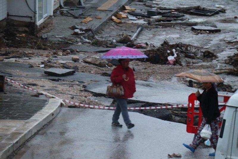 Sel felaketi sonrası Bodrum'da hasar çalışmaları devam ediyor 