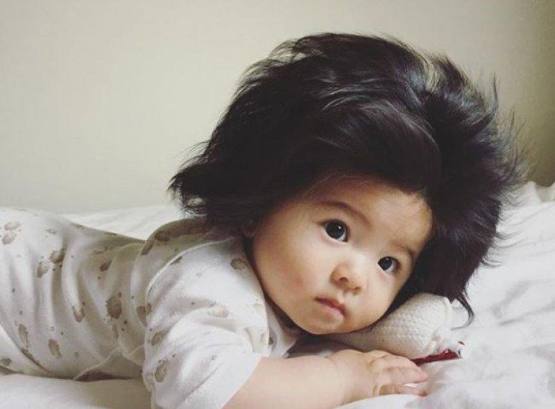 Instagram'ın gür saçlı bebeği Chanco