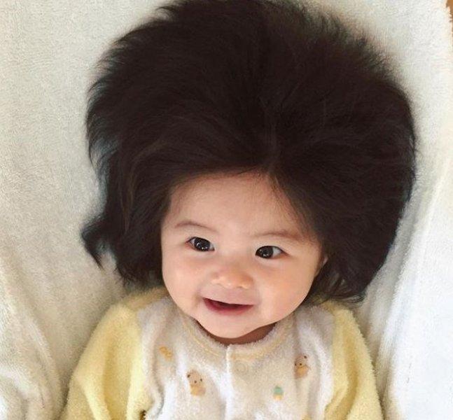 Instagram'ın gür saçlı bebeği Chanco