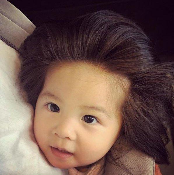 Instagram'ın gür saçlı bebeği Chanco