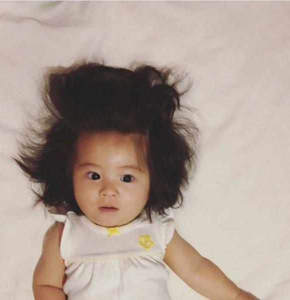 Instagram'ın gür saçlı bebeği Chanco