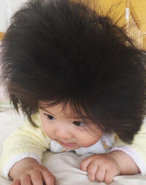 Instagram'ın gür saçlı bebeği Chanco