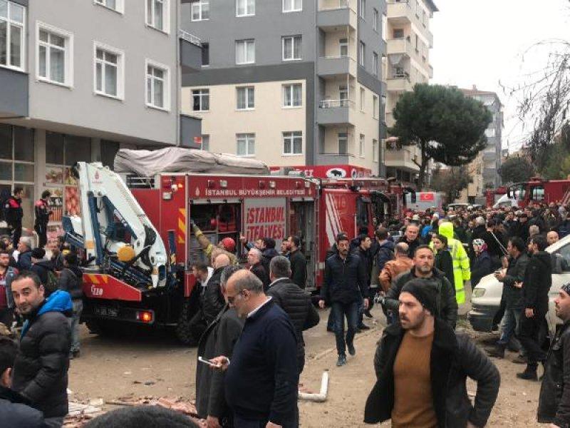 Kartal'da patlama sonrası 8 katlı bina çöktü