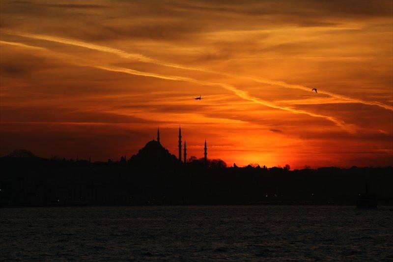 İstanbul'da gün batımı