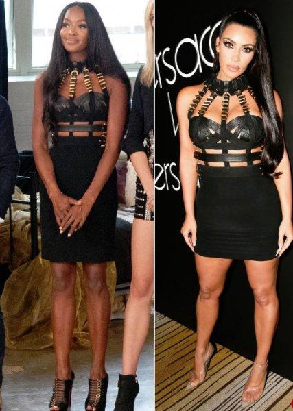 Kim Kardashian Naomi Campbell'i taklit ediyor