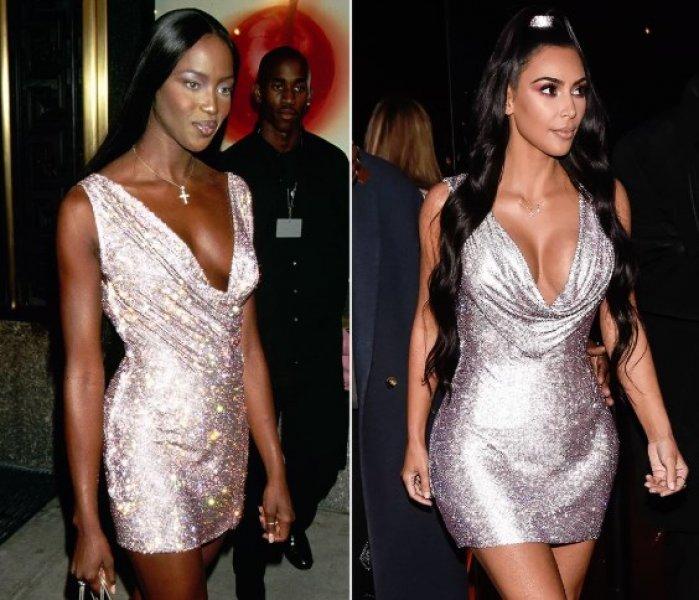 Kim Kardashian Naomi Campbell'i taklit ediyor