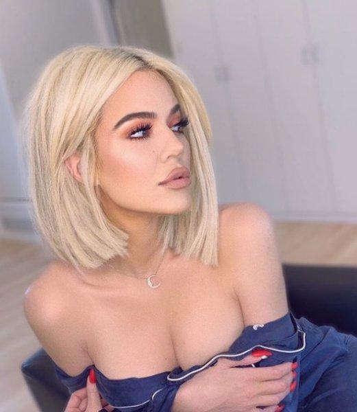 Khloe Kardashian'ın ilginç saç stili