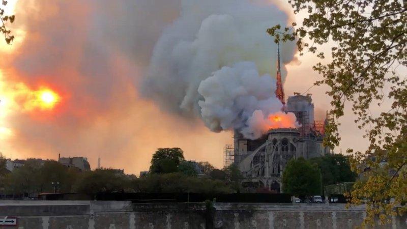 Notre Dame Katedrali'nde yangın