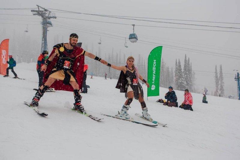 Sibirya soğuğunda kayak festivali: Grelka Festivali