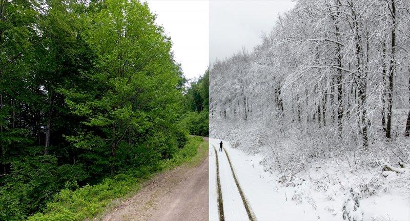 Yaz-kış bir arada kuş bakışı Türkiye
