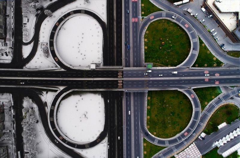 Yaz-kış bir arada kuş bakışı Türkiye