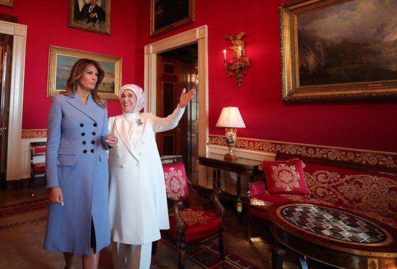 Emine Erdoğan, Melania Trump ile Beyaz Saray'ı gezdi