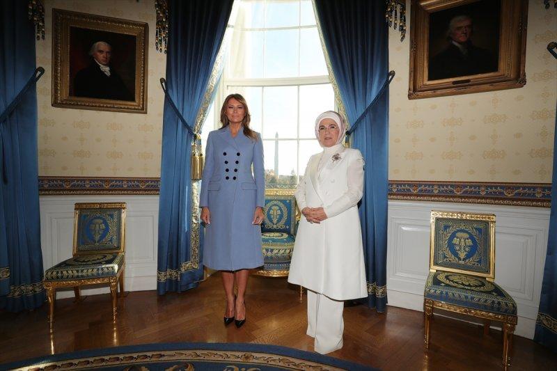 Emine Erdoğan, Melania Trump ile Beyaz Saray'ı gezdi