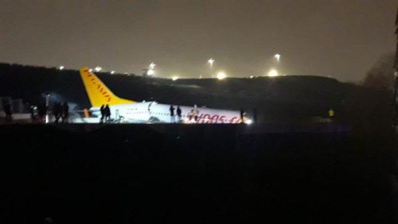 Uçak kazasından ilk fotoğraflar