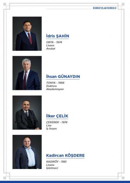 DEVA Partisi'nin kurucular listesi