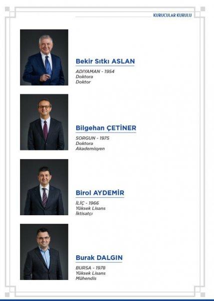 DEVA Partisi'nin kurucular listesi