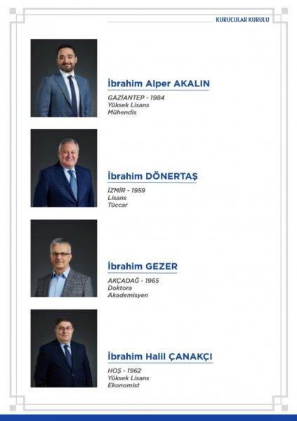 DEVA Partisi'nin kurucular listesi